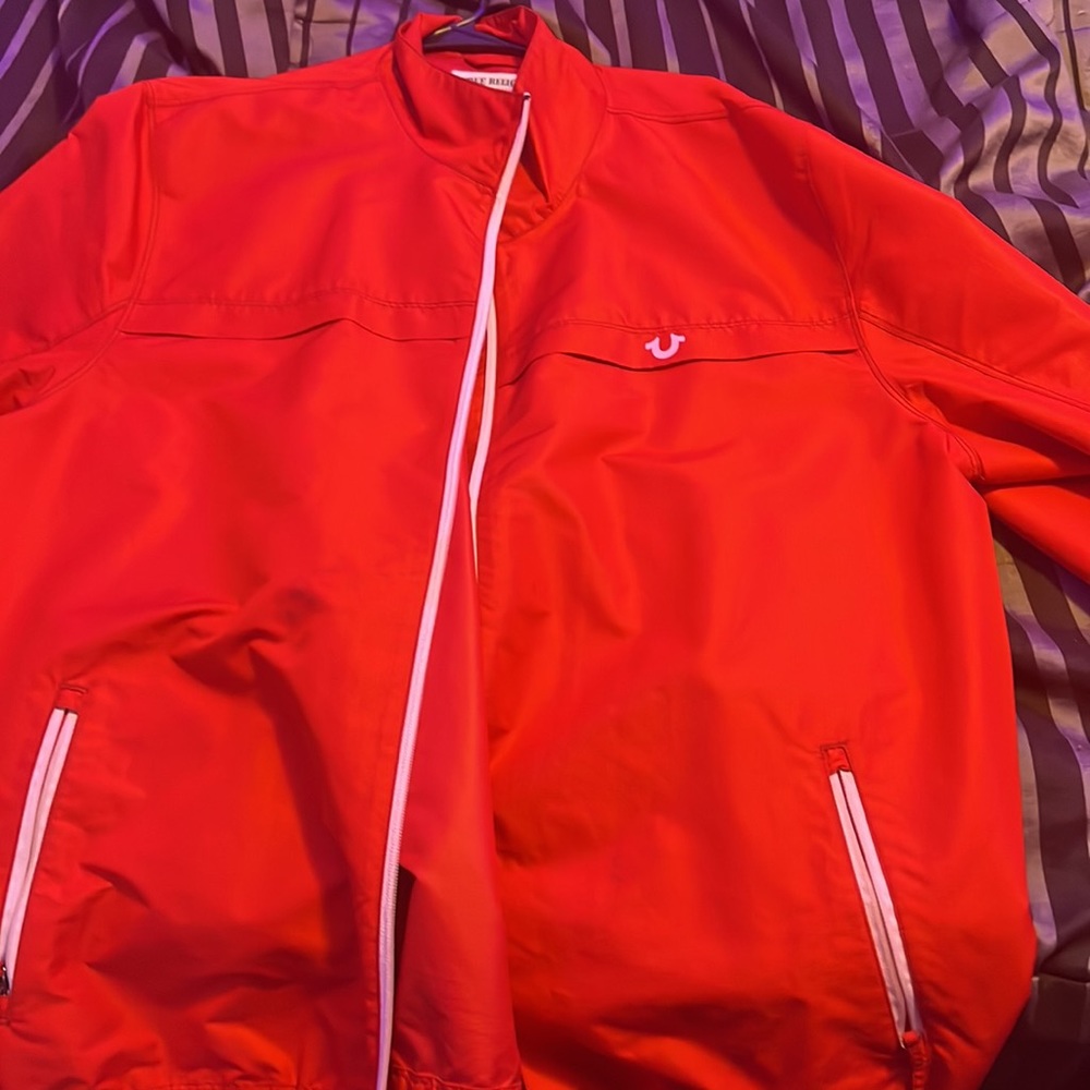 True religion wind breaker |big & tall